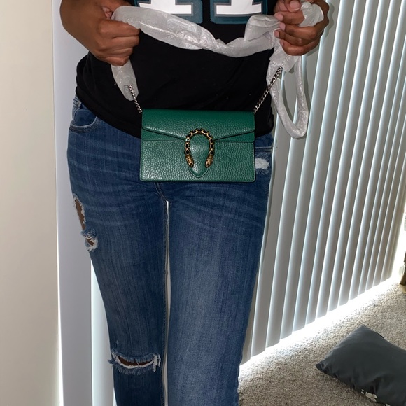 SOLD‼️ Gucci Green Dionysus Leather Super Mini - Picture 8 of 8